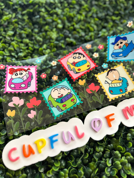 #201C Crayon shin chan stamps UVDTF Wrap