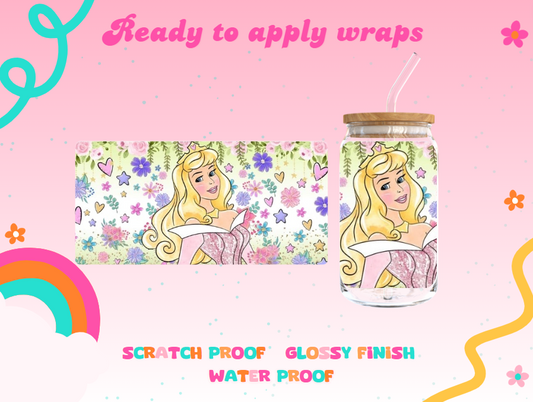 #597 Elegant Princess Aurora UVDTF Wrap