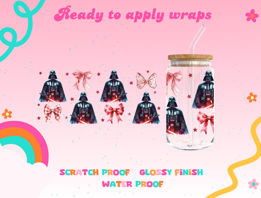 #793 Darth Vader's with bows UVDTF Wrap