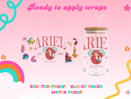 #205B ARIEL EST. UVDTF Wrap