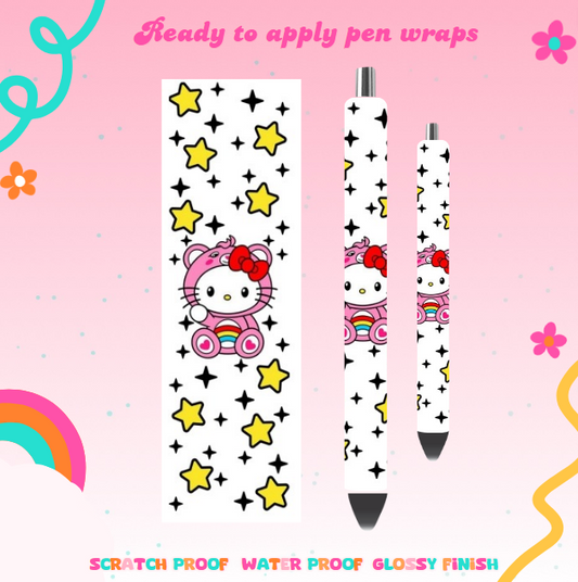 #14 HK care bears UVDTF pen wrap