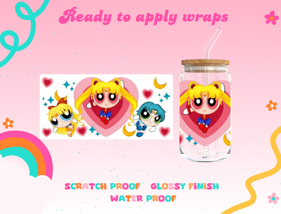 #279B PPG Sailor Moon UVDTF Wrap