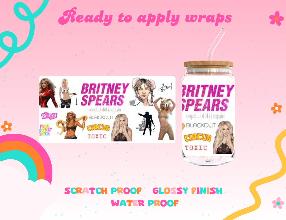 #343B Britney Spears UVDTF Wrap