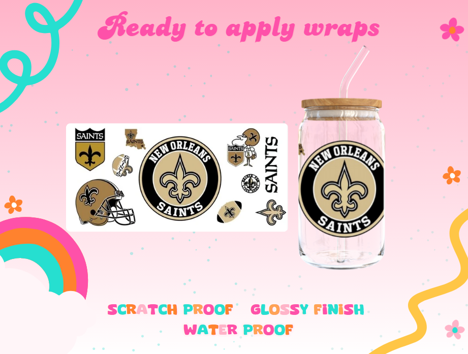 #356B New Orleans Saints UVDTF Wrap