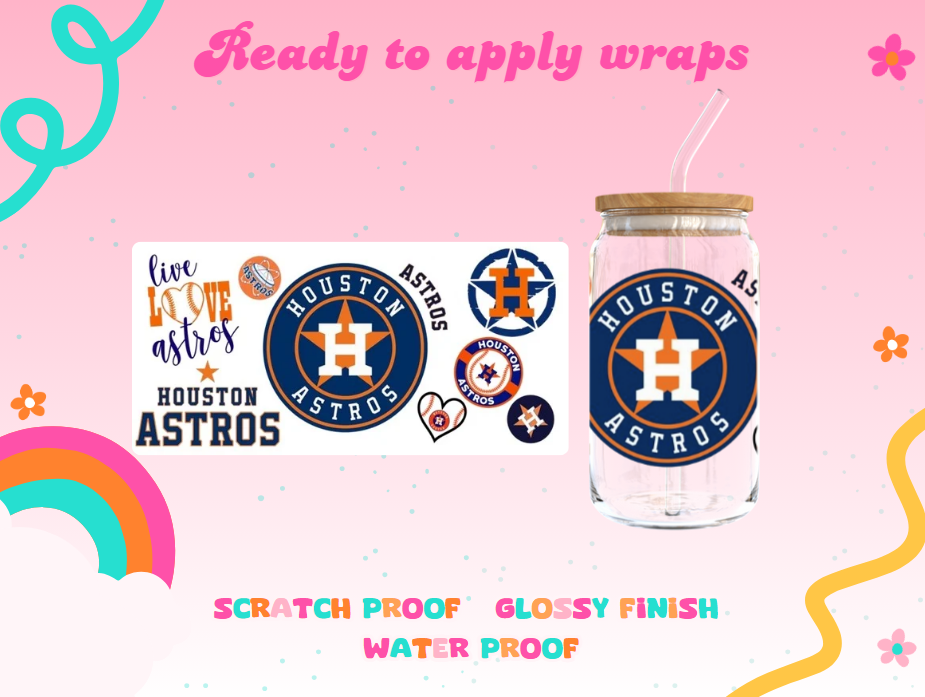 #364B Blue Houston Astros UVDTF Wrap