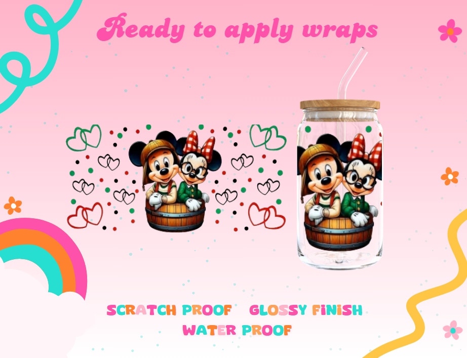 #389B Minnie and Mickey Chavo UVDTF Wrap