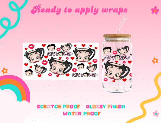 #276C Betty Boop mug UVDTF Wrap